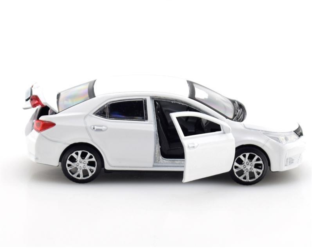 Модель ин. мет. "Toyota Corolla" 12см. открыв.двери, белый, коробка COROLLA-WT (Технопарк)