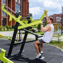 Force-2807 Уличный тренажер Верхняя тяга с переменной нагрузкой ZAVODSPORTA