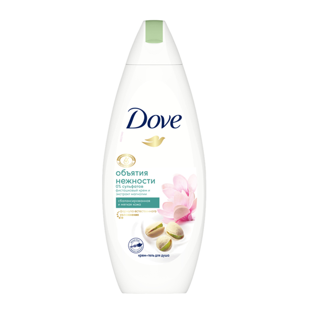 Dove Крем-гель для душа Объятия нежности Фисташковый крем и магнолия 250 мл