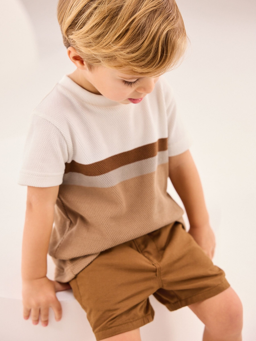 Шорты чинос для мальчика Next 911-333, Светло-коричневый