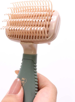 Сликер с S-образной формой каучуковых зубчиков и технологией выдвижной платформы для кошек и собак, размер MINI