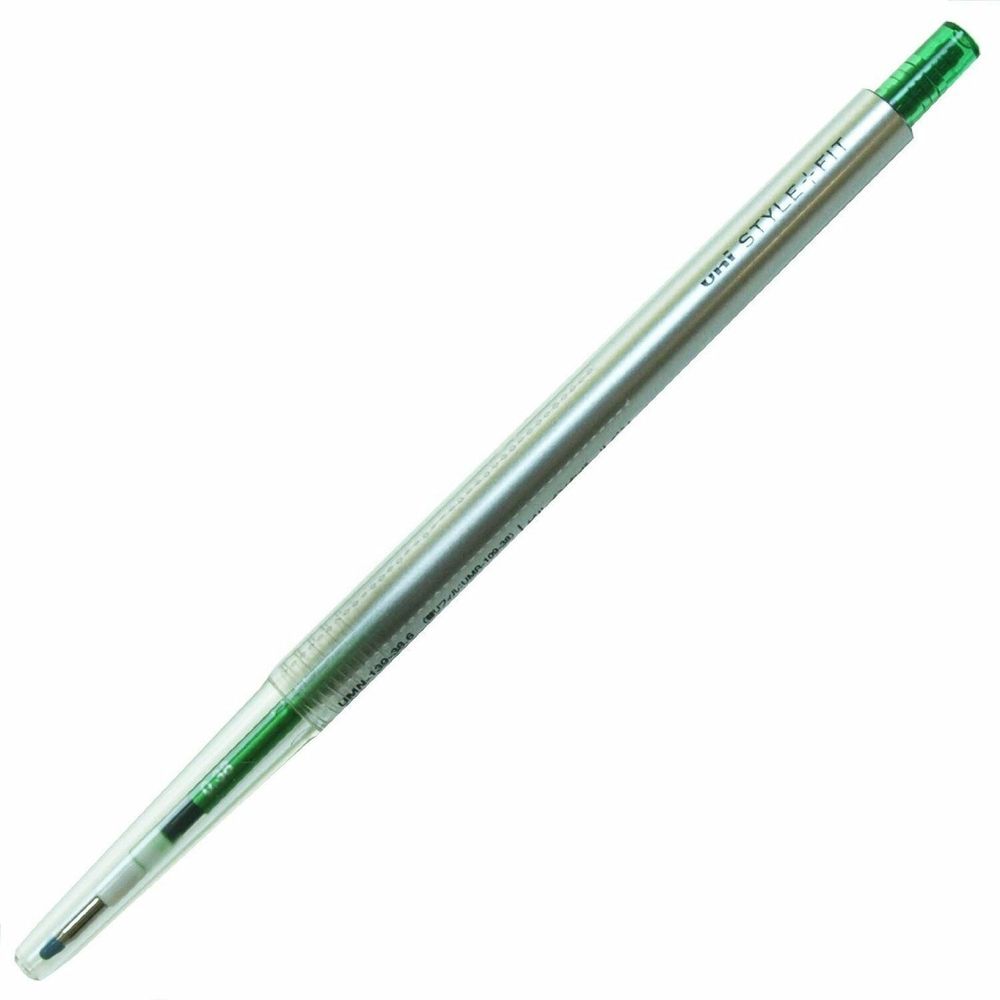 Гелевая ручка 0,38 мм Uni Style Fit - Green - зелёные чернила