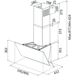 Наклонная вытяжка Oasis серии PRO NF-60B