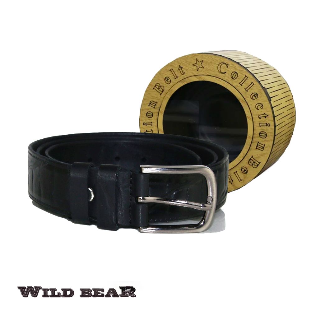 Ремень WILD BEAR RM-022f Black Premium (125 см)
