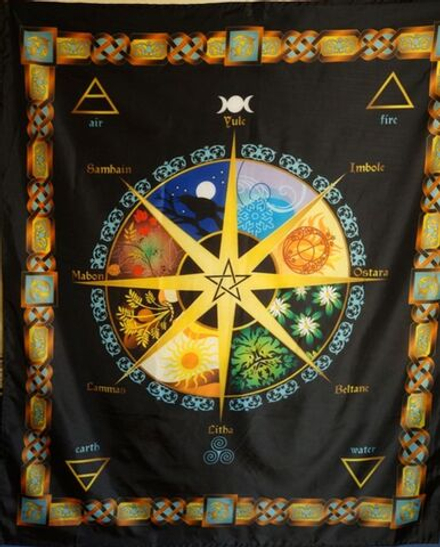 Скатерть Накидка-Занавес Гобелен "Колесо Года"