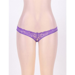 Стринги с доступом Purple Bow, XL