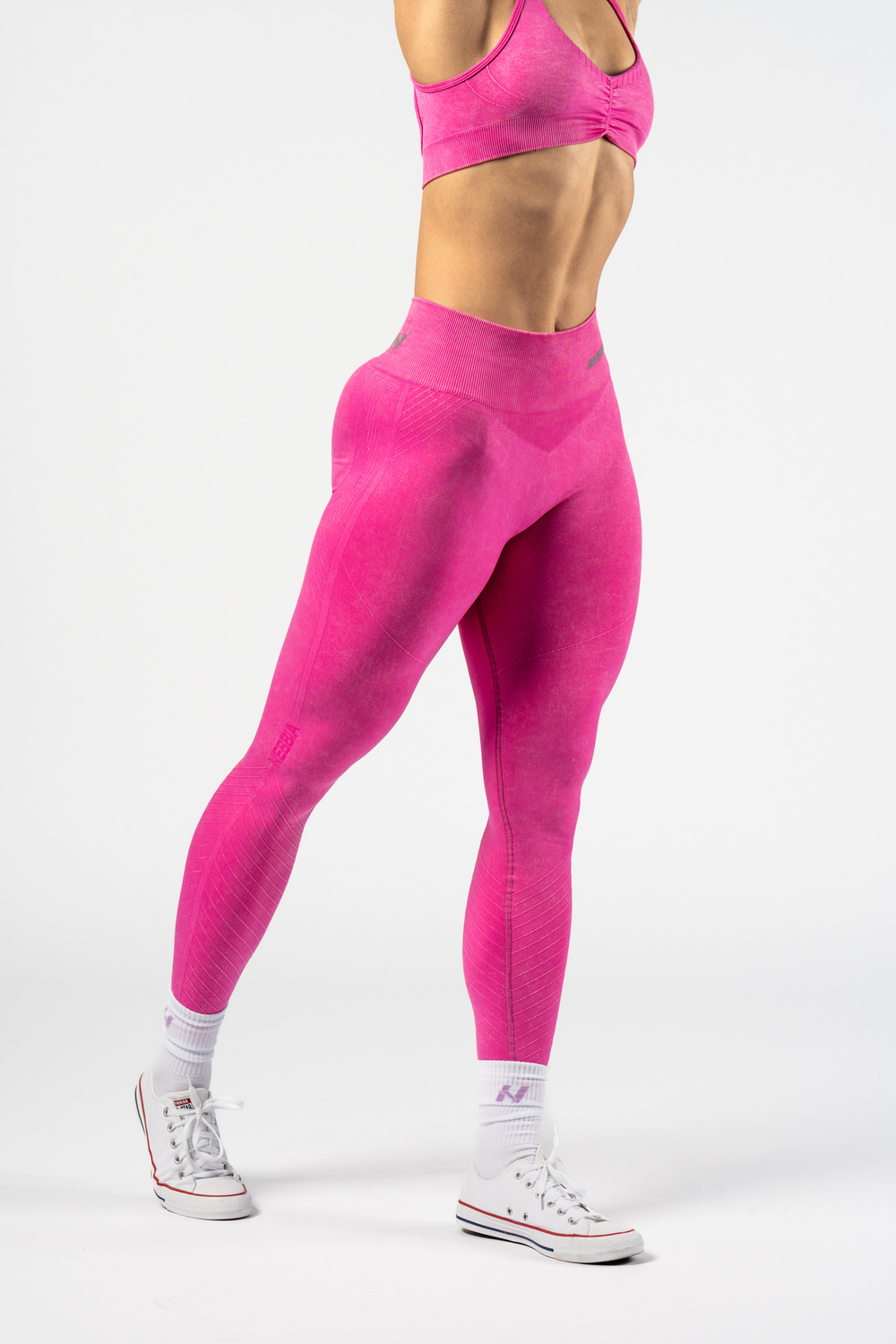 Леггинсы High Waisted Push-Up Leggings TOTALLY SEAMLESS 303 Розовые