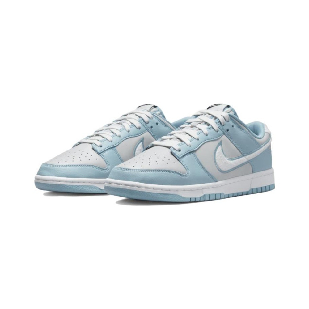 Кроссовки Nike Dunk Low Fleece Swoosh - Light Blue