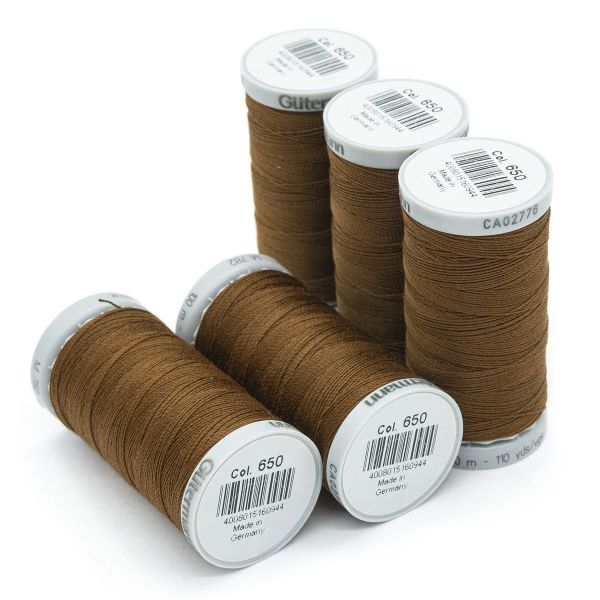 Нитки суперкрепкие Gutermann Extra Strong M782 №40 (100 метров), 5 кат. | 650 золотисто-каштановый