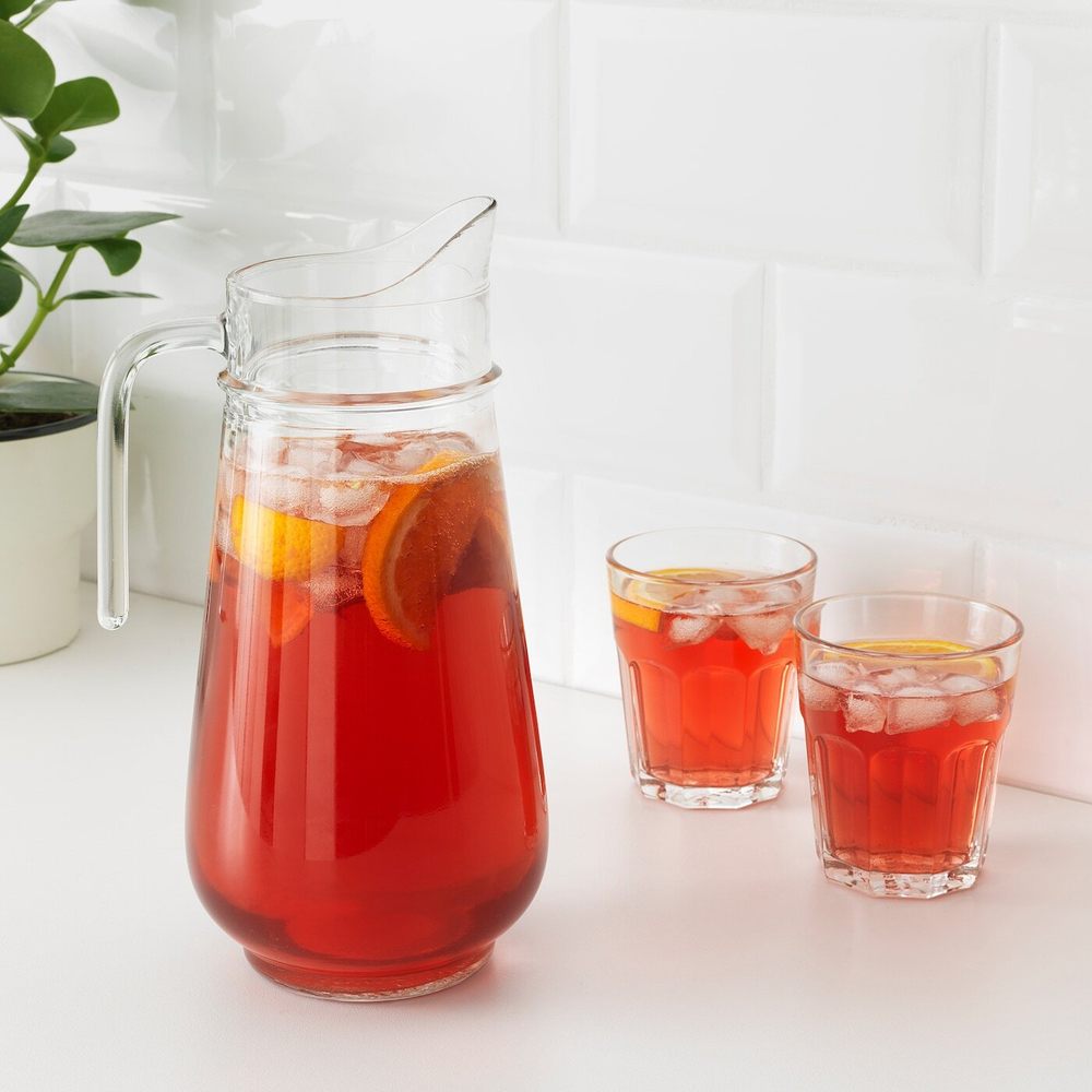 IKEA TILLBRINGARE  (ИКЕА ТИЛЛБРИНГАРЕ)  -  Кувшин, прозрачное стекло, 1,7 л