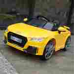 Детский электромобиль "AUDI TTRS" 6V, желтый