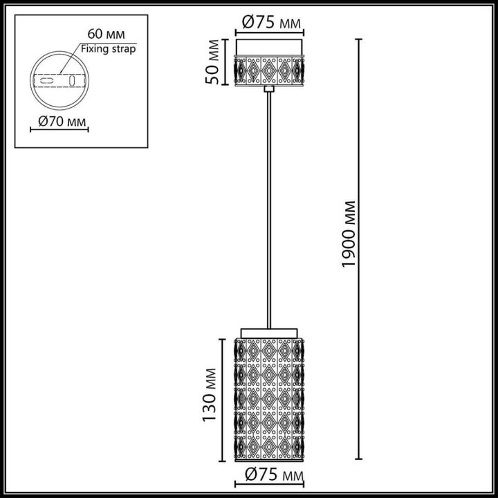 Подвесной светильник Odeon Light Lulu L-Vision 5452/5L