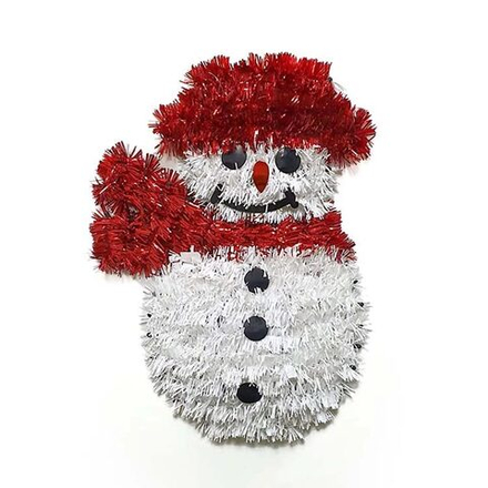 Снеговик мишура подвесной