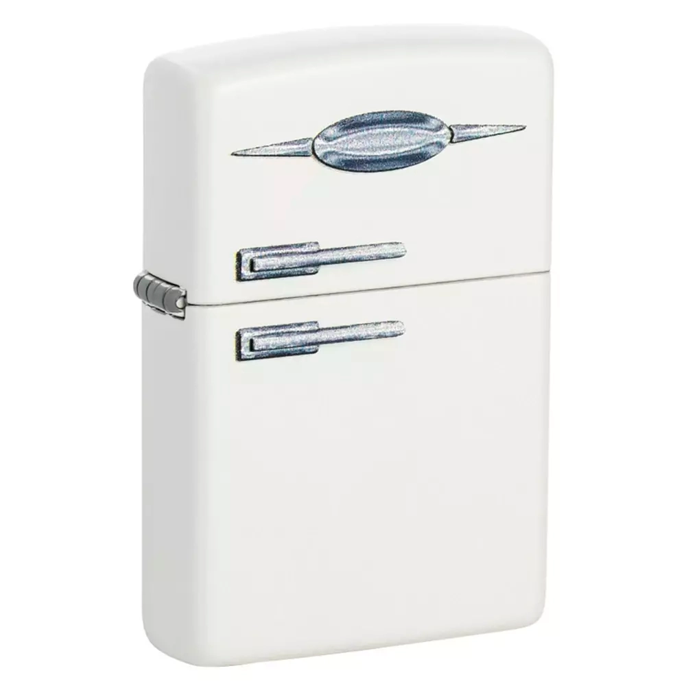 Зажигалка Zippo 49636 Retro Fridge Design, White Matte