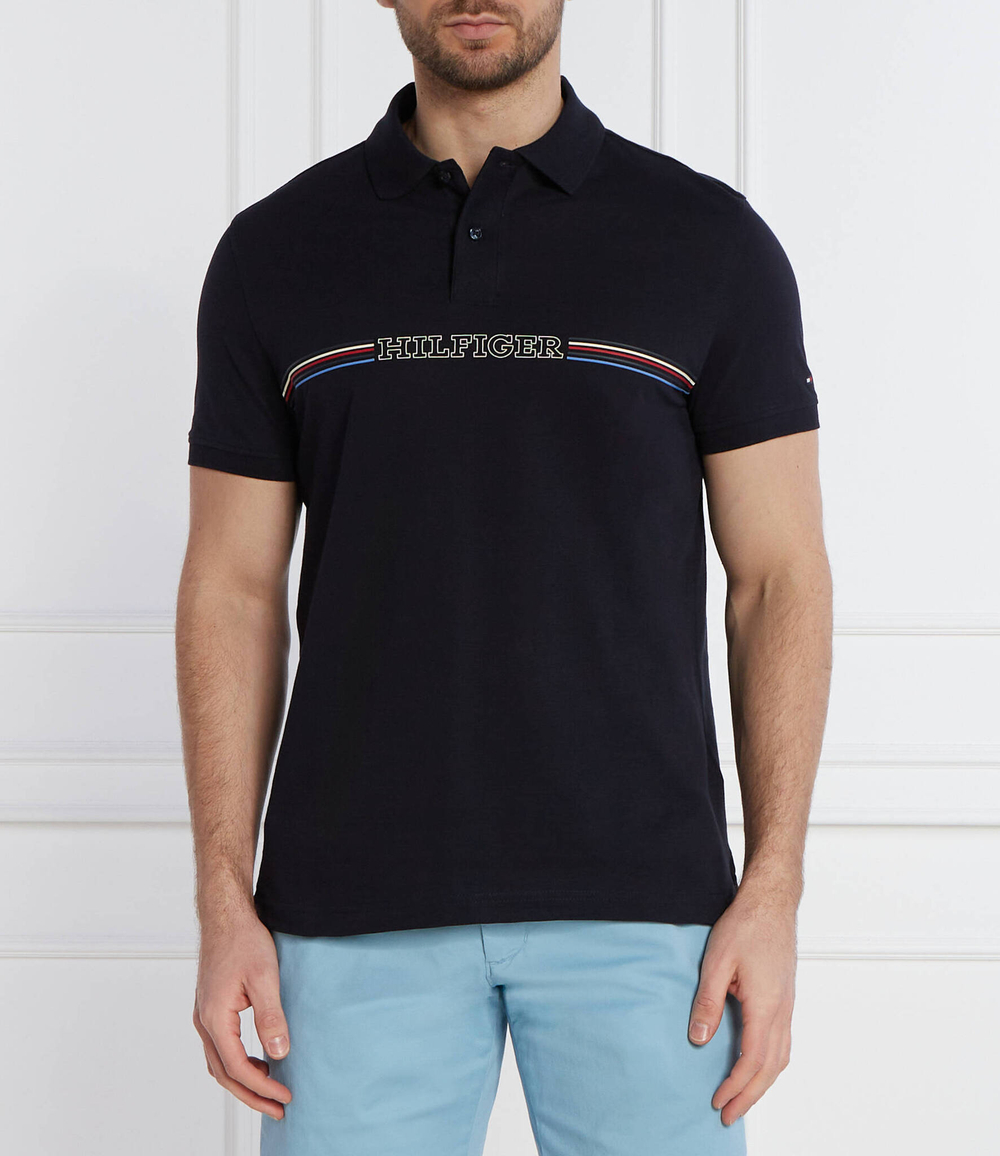 Поло Tommy Hilfiger - темно-синий(MW0MW34769)