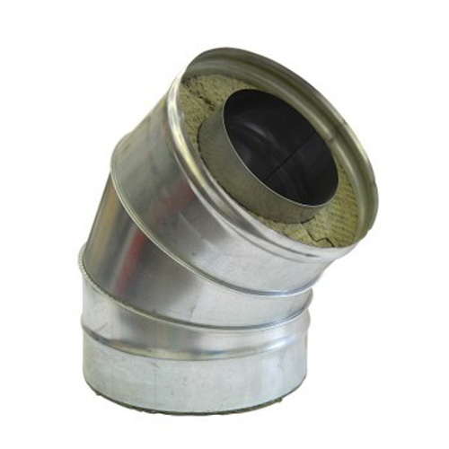 Колено-сэндвич 135° ф150х250 (430/0,8+оц.) FERRUM