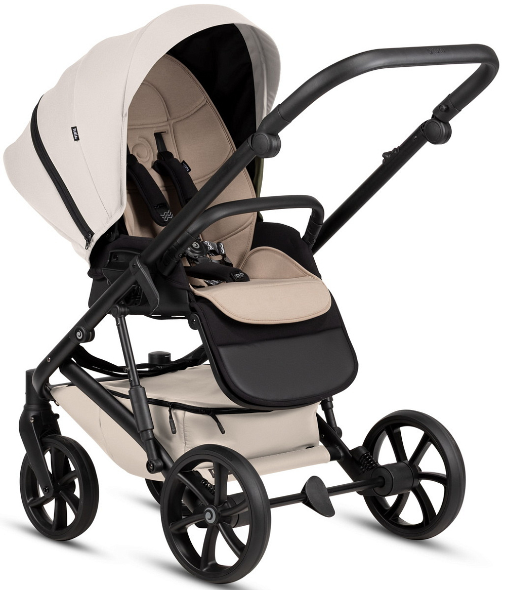 Детская коляска Tutis Viva 6 Plus Essential 3 в 1 с автокреслом Beno Beige 1612058 Crystal