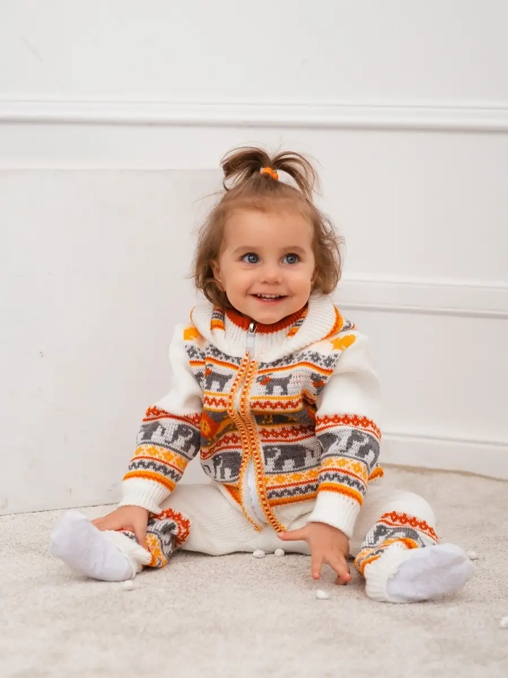 Костюм вязаный детский "Веселый зоопарк"