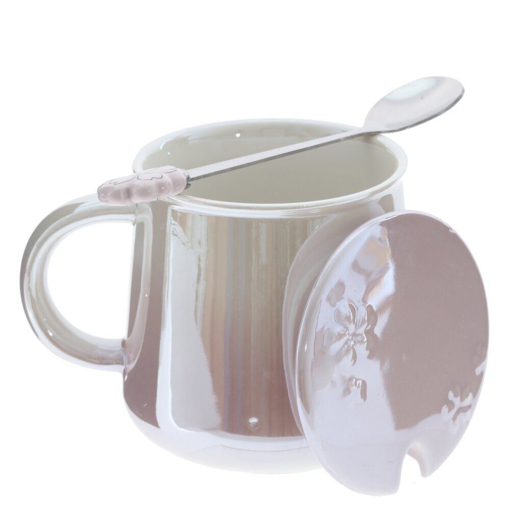 GAEM Кружка с крышкой и ложкой, 350 мл, L13 W10 H12 см, 3в.