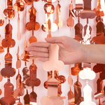 Занавес-дождик на девичник «18+» в двух цветах, металлик, 100*200 см