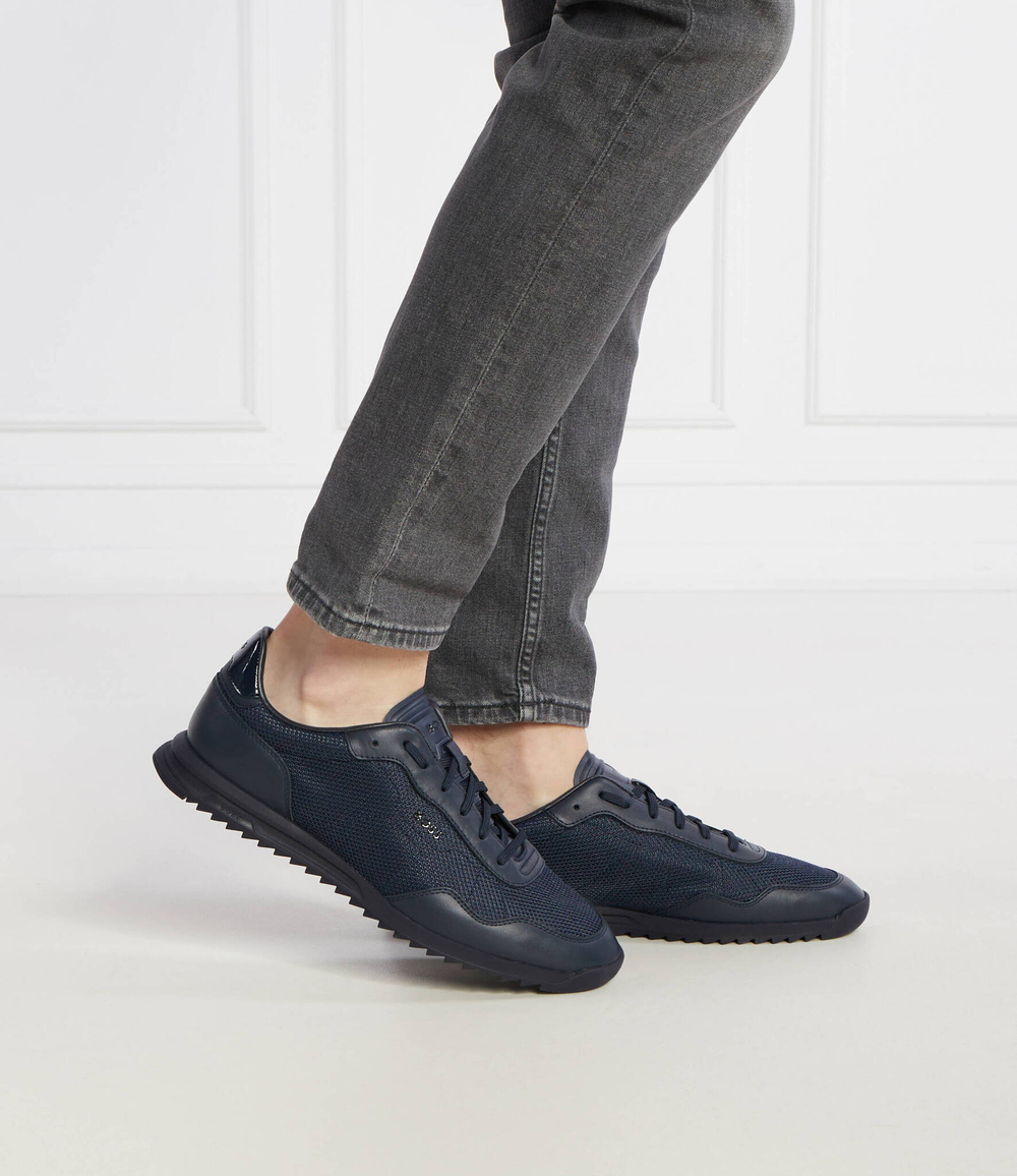 Кроссовки Zayn_Lowp_lttxp BOSS BLACK - темно-синий(50517270)