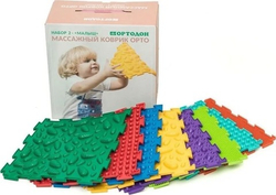 Массажный коврик - Ортодон - «Малыш» набор (8 пазлов)