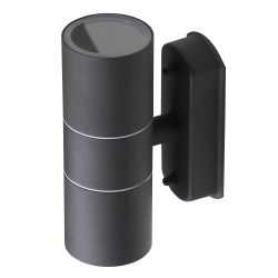 Светильник декоративный настенный ЭРА WL28 BK под лампу MR16 GU10 IP54 черный для интерьера и фасадов зданий