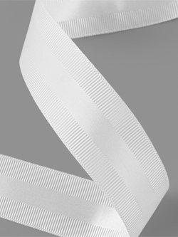 Лента декоративная репс/атлас 25мм*20±1ярд(18м±1м) белый АУ   9162354