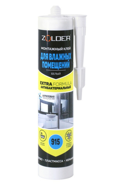 Жидкие гвозди (Клей монтажный) Для влажн.помещ. ZN-915 280мл ZOLDER