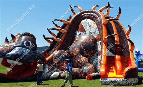 Коммерческий надувной батут "Мега - дракон"
