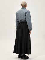 Бомбер стеганый укороченный "Александрит" с эффектом шанжан. Сине-лиловый