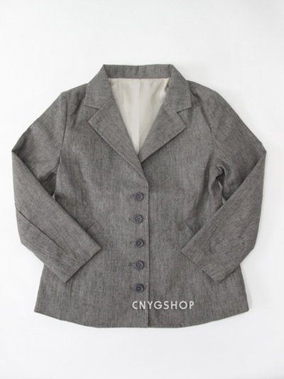 Жакет детский со складкой и бантом на спине