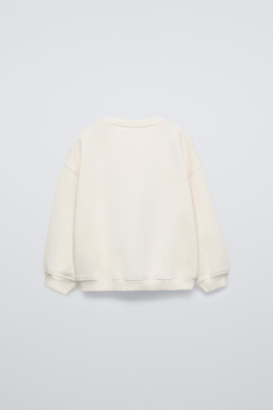 ZARA ХУДИ С АНИМАЛИСТИЧЕСКИМ ПРИНТОМ «СЕРДЦЕ», КАМЕННО-СЕРЫЙ