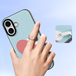 Чехол синего цвета (Love Edition) для iPhone 17, серия Luvy Series Case (со съемным ремешком) от Dux Ducis