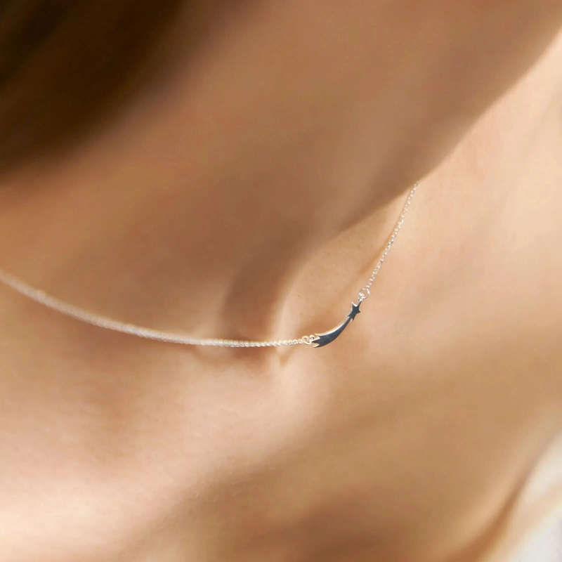 Колье Серебряная Комета