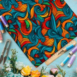 Ткань премиум бифлекс эклектичные пятна эмоций