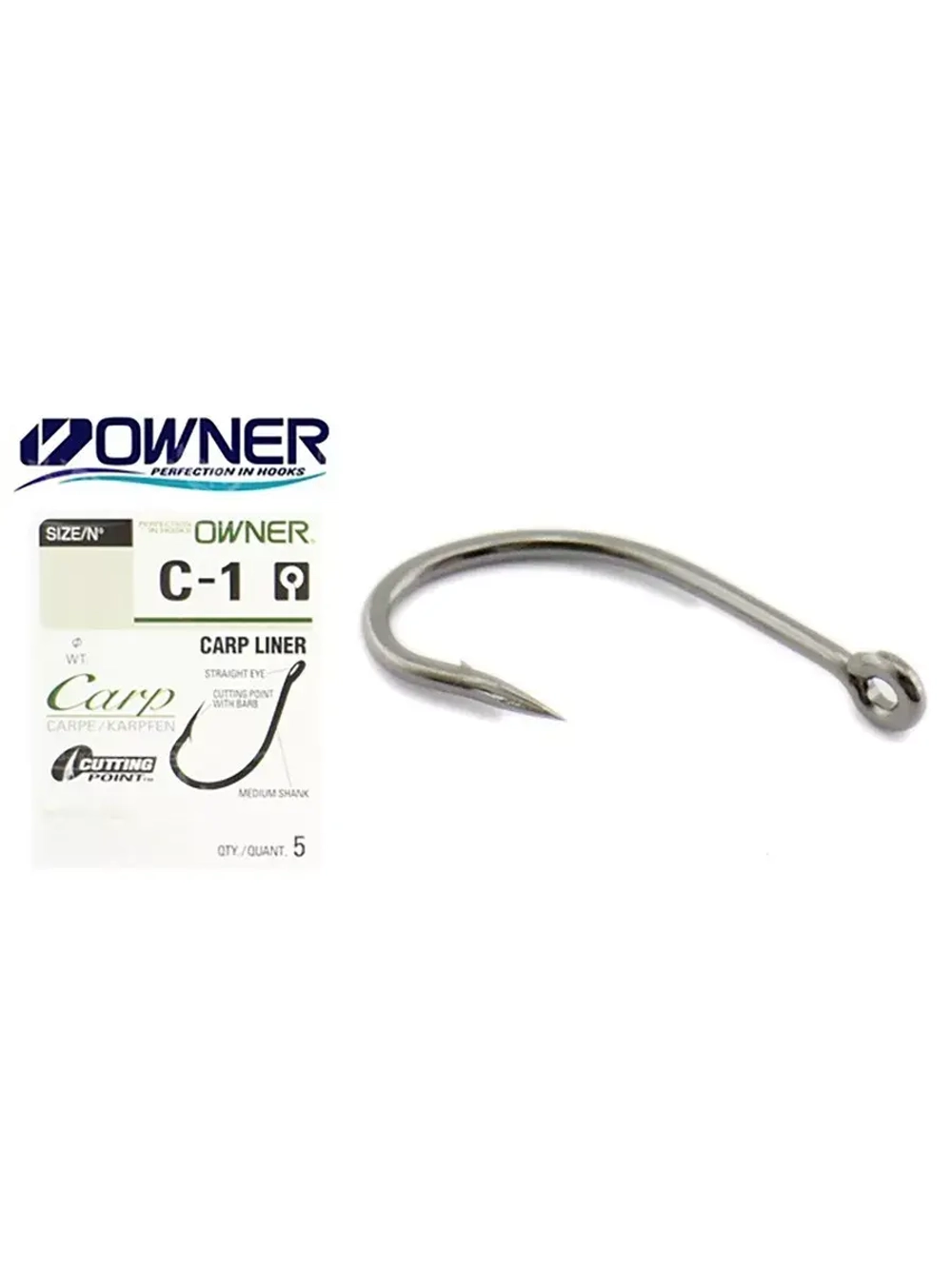 Крючок рыболовный 53261 liner C-1 №06 ( 2 упк по 5шт)