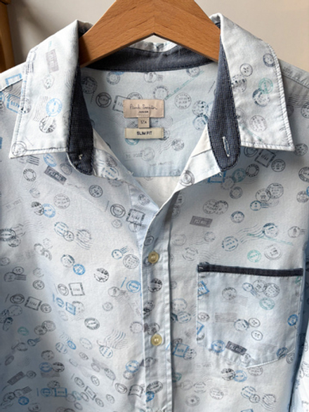 Хлопковая рубашка Paul Smith, 152