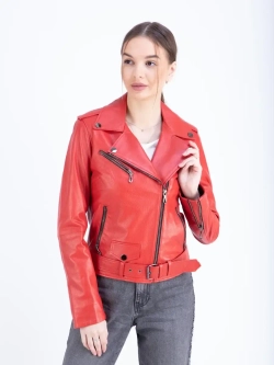 Косуха кожаная куртка женская Турция