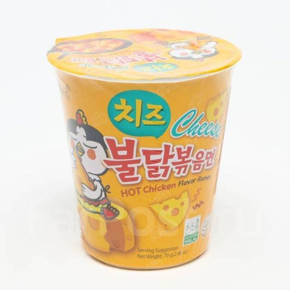 Лапша со вкусом острой курицы с сыром Samyang 5шт*140г