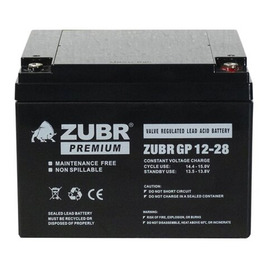 Аккумулятор ZUBR GP12-28