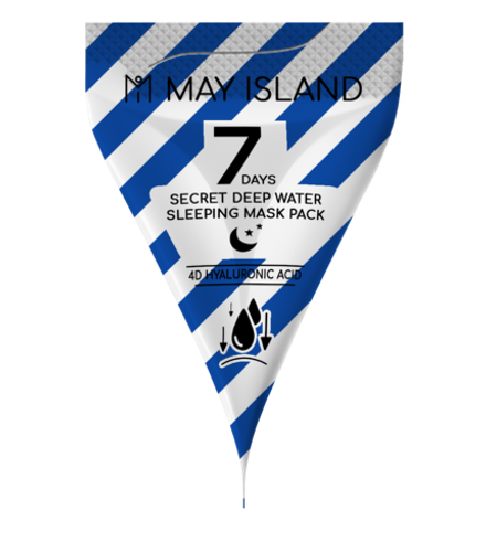 May island 7Days Маска для лица с гиалуроновой кислотой Secret Deep Water sleeping Mask Pack
(питание, выравнивает рельеф, сужен