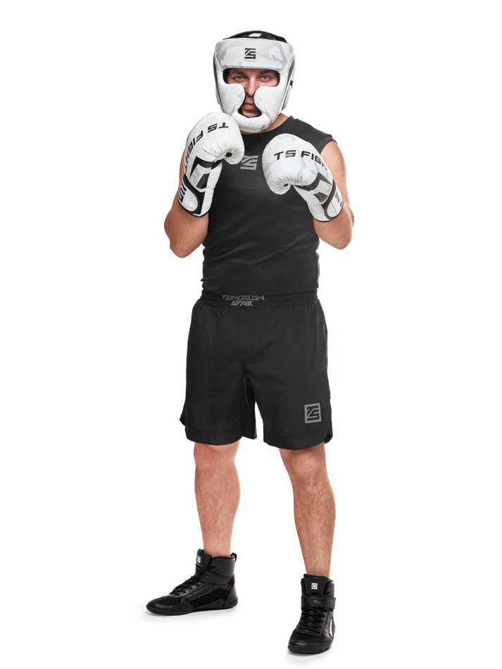 Шлем для бокса Tomorrow Star Fury White Black