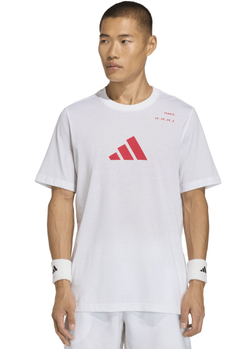 Мужская теннисная футболка Adidas Category Graphic - white