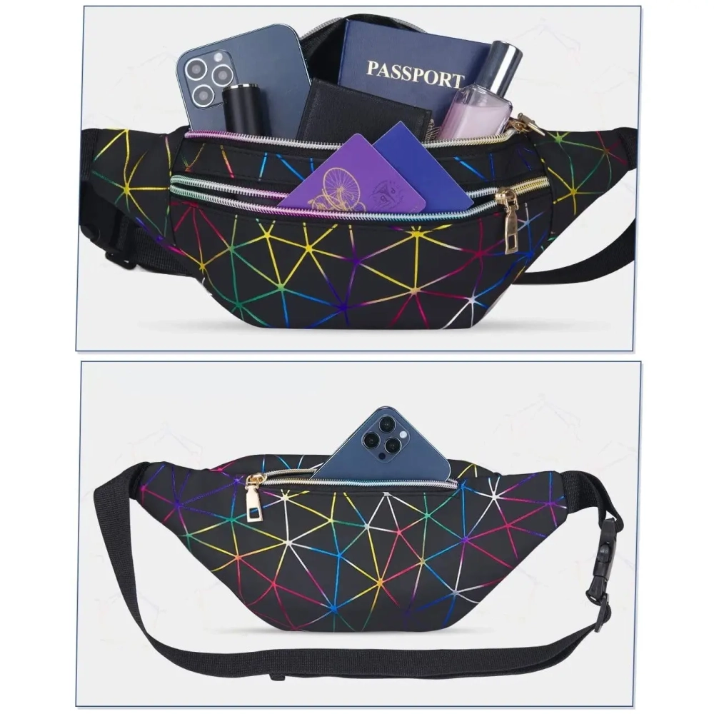 Сумка на пояс «Harizma», цвет черный, 31*12 см