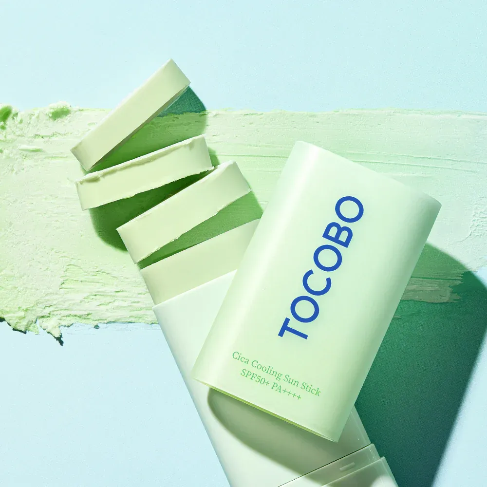 Успокаивающий солнцезащитный стик Tocobo Cica Cooling Sun Stick SPF50+ PA++++