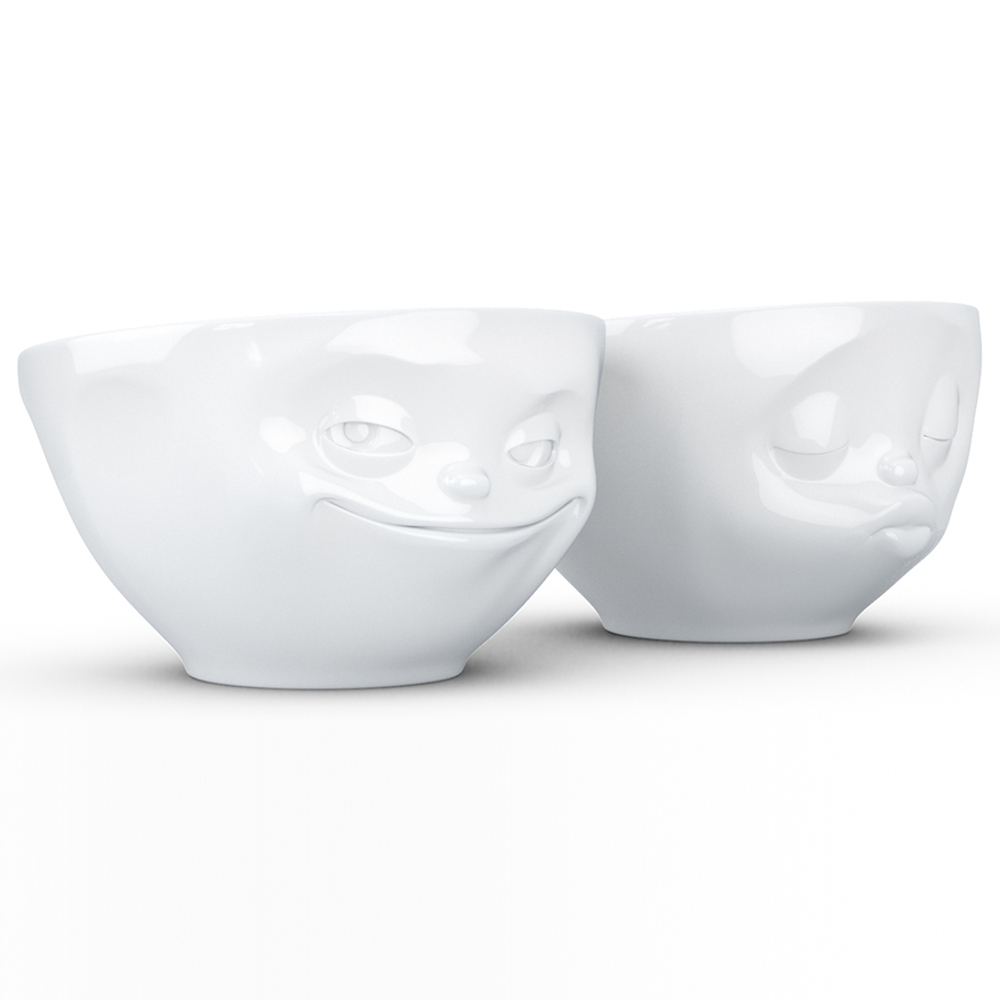 Набор чаш grinning & kissing, 200 мл, белый, 2 шт.