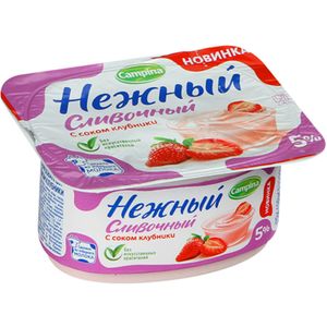 ЙОГУРТ НЕЖНЫЙ КЛУБНИКА 5% 110ГР CAMPINA
