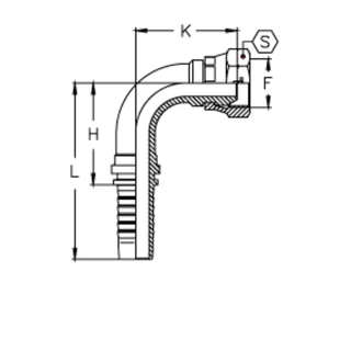 Фитинг DN 06 DKM (Г) 16x1.5 (90)