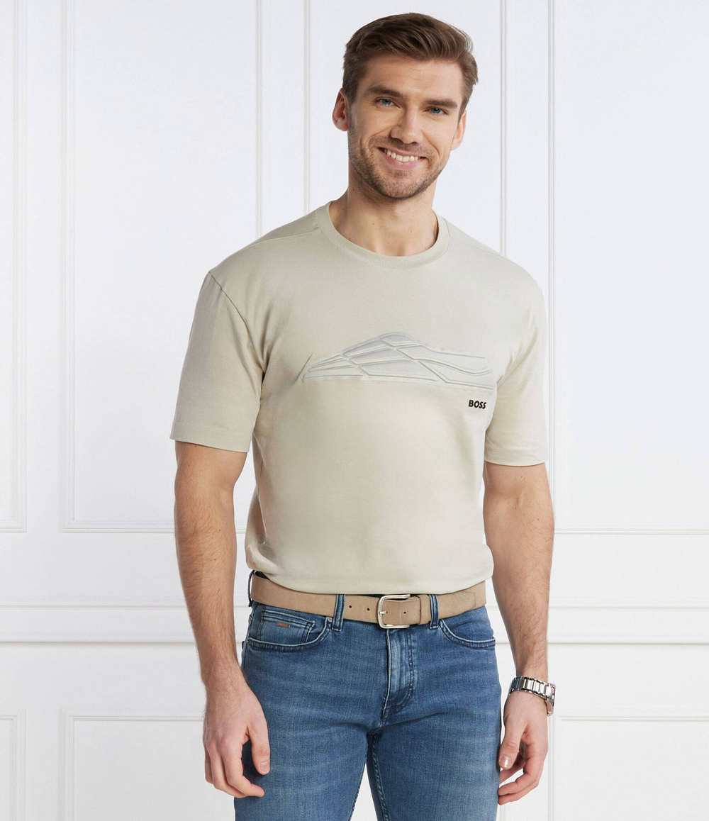 Футболка Tee Titanium BOSS GREEN - бежевый(50506339)